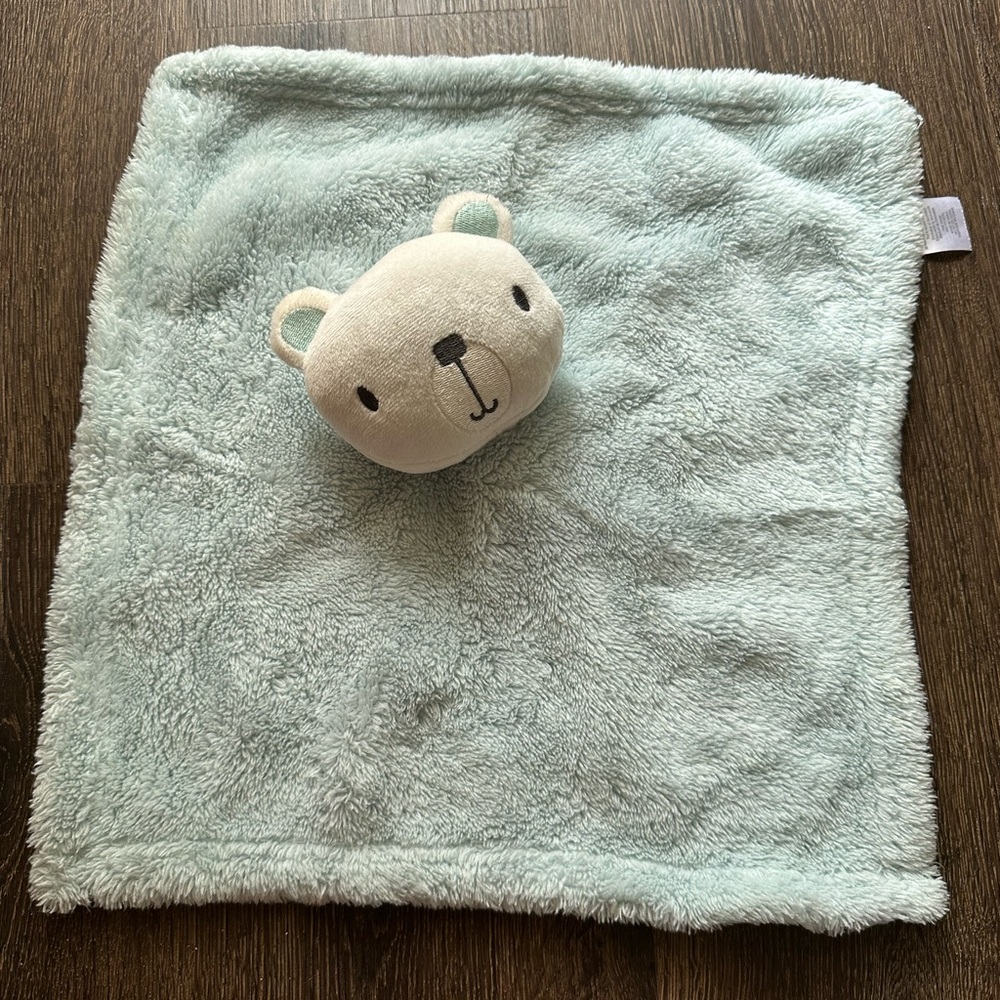 Mini Muffin White Teddy Bear Blue Plush 12" Lovey Blanket Cutie Pie Baby 2019